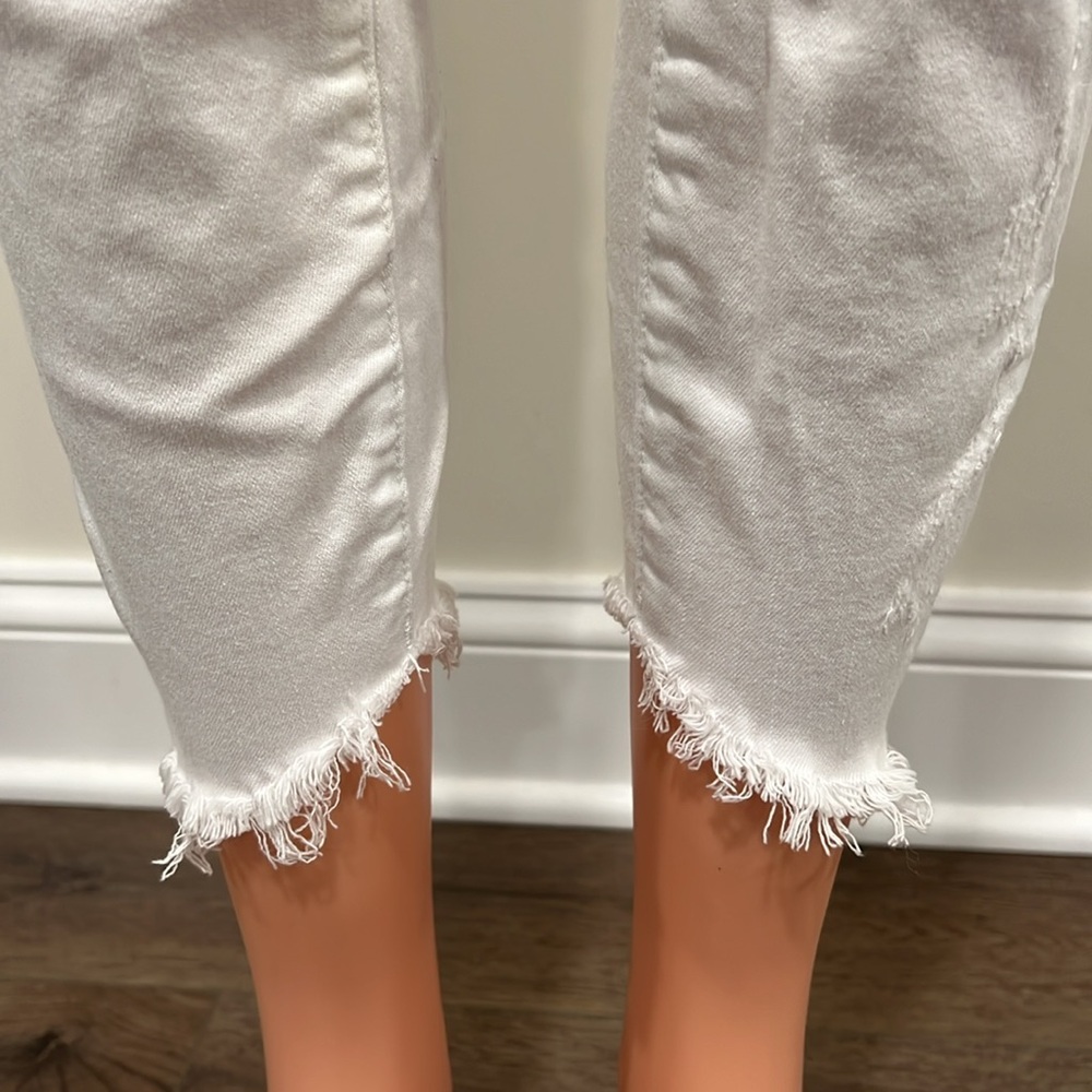 KanCan Brianna White Mid Rise Ankle Skinny Jeans Size 5/26 - Picture 5 of 11